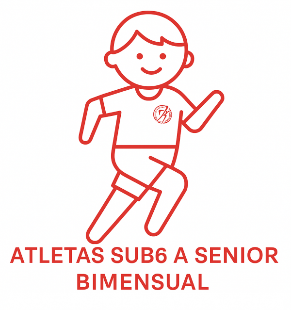 Atletas Sub6 a Senior Cuota BIMENSUAL